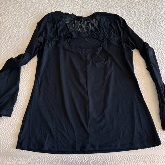 Marika Women's Long Sleeve Black Workout Top Sz L - Picture 3 of 10